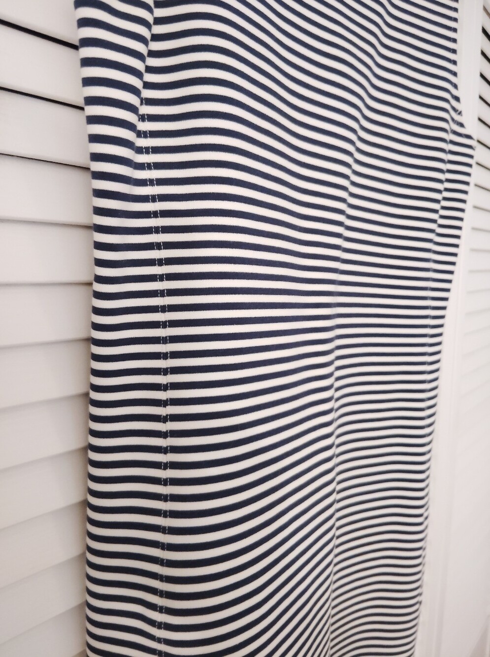 Theory Mivrill Sail Black and White Striped Sleeveless Dress - Picture 6 of 8